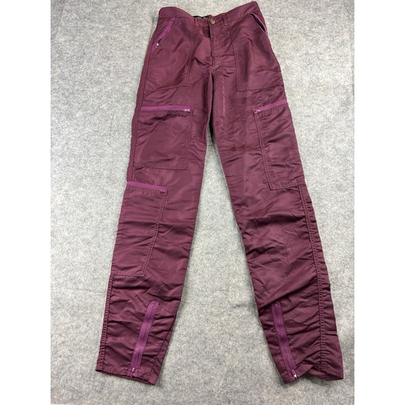 Vtg 80s 90s Panno d'or Parachute Pants Techwear Industrial Streetwear 27 (25x31)